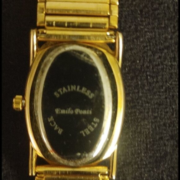 LADIES GOLD PLATED EMILIO PONTI BIBLE BOX WATCH - Picture 5 of 6